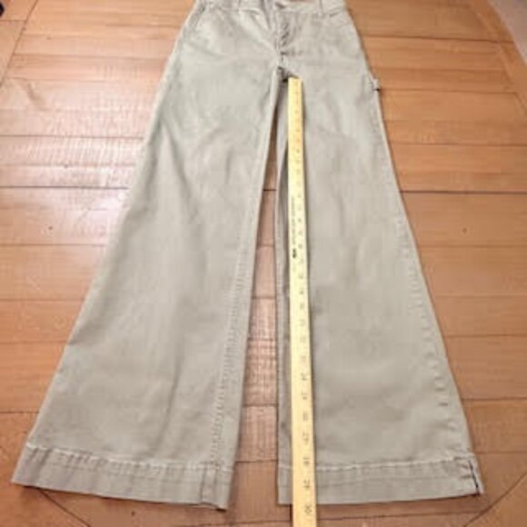 Democracy Absolution® Fit Technology Khaki Wide Leg Cargo Pants Shape Flex SZ 4 - Picture 8 of 11